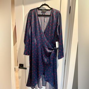 Blue polka dot dress